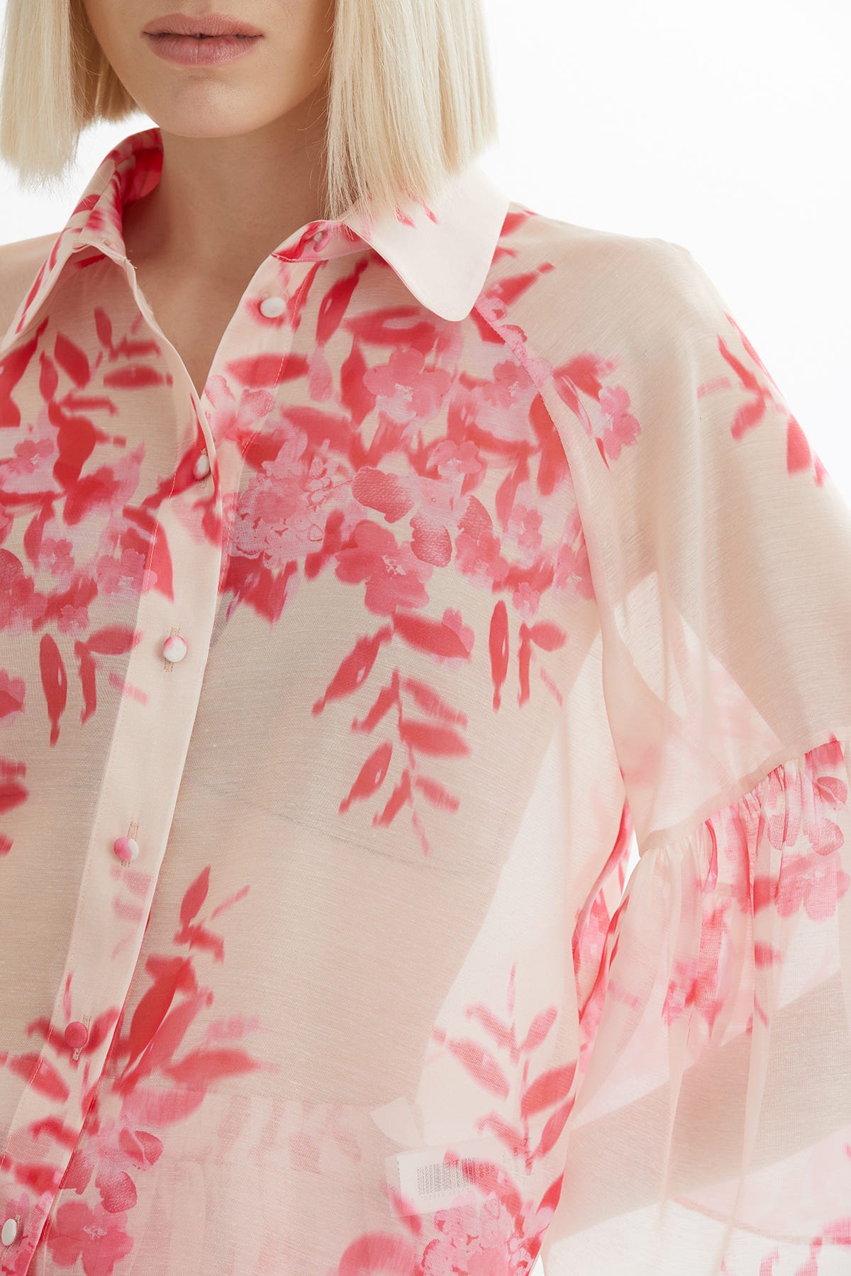 Desenli Gömlek Ve Etekli Pembe Takım