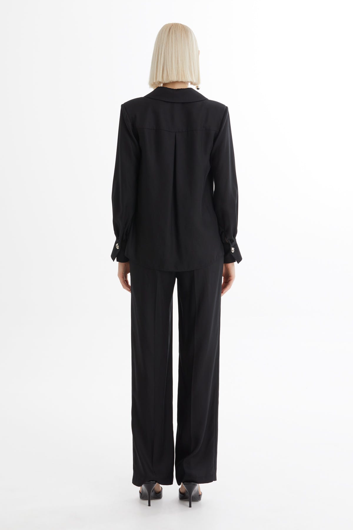 Gömlek Pantolon İkili Siyah Takım