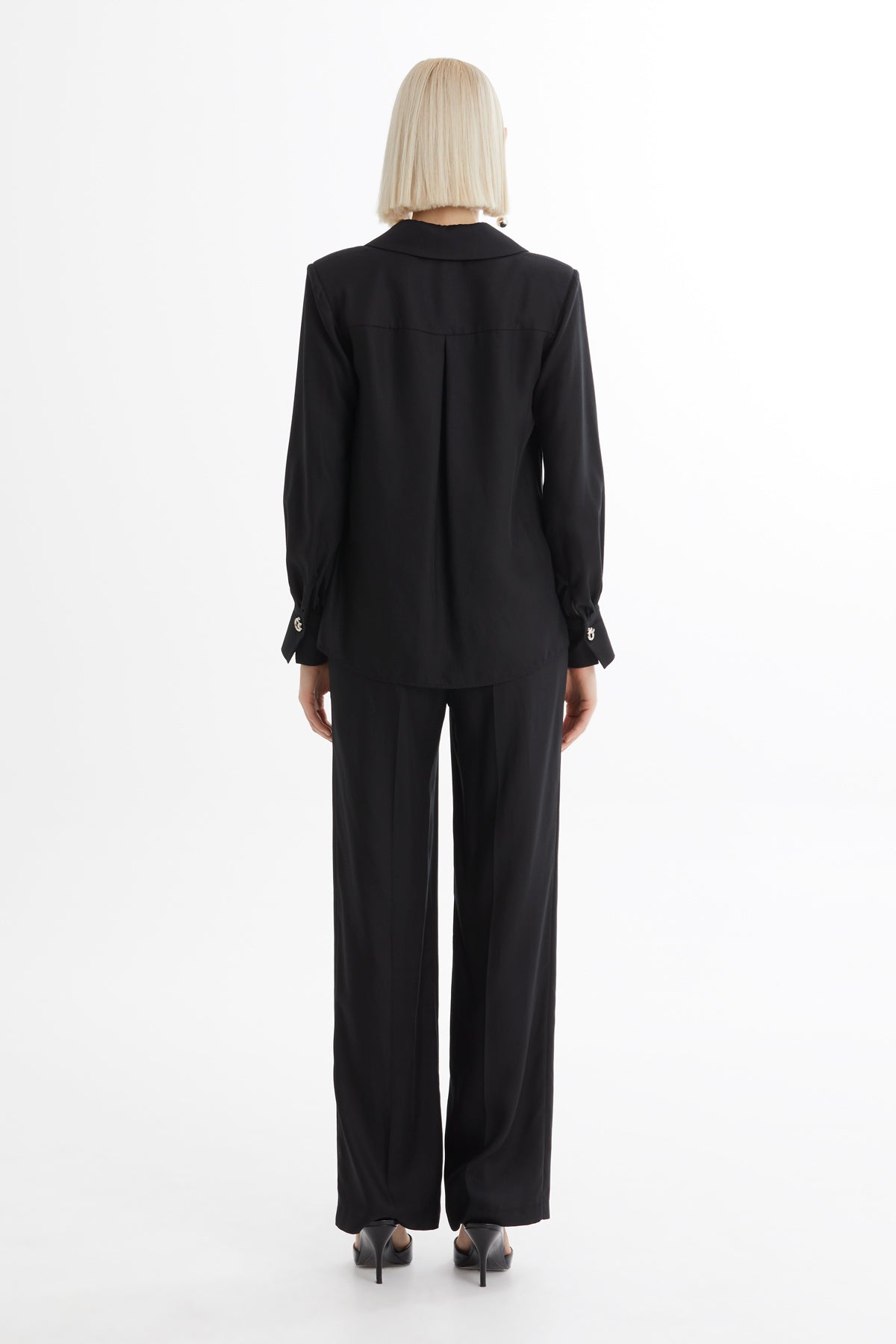 Gömlek Pantolon İkili Siyah Takım