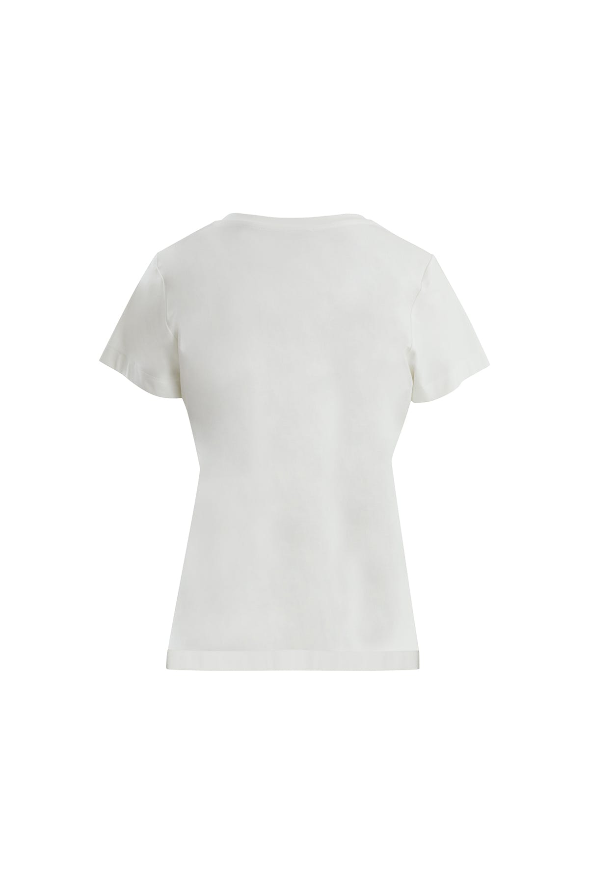 Boncuklu Broş Aksesuarlı Ekru T-Shirt