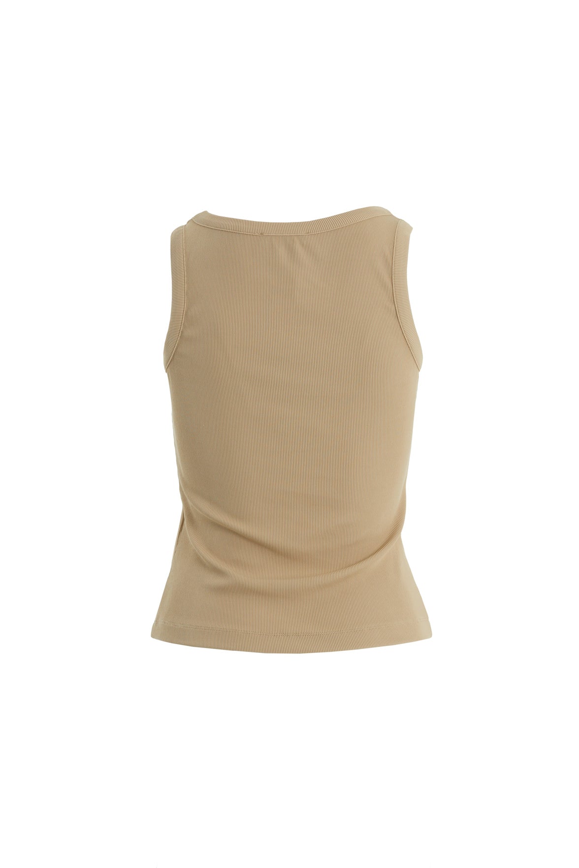 Askılı İşlemeli Bej Atlet