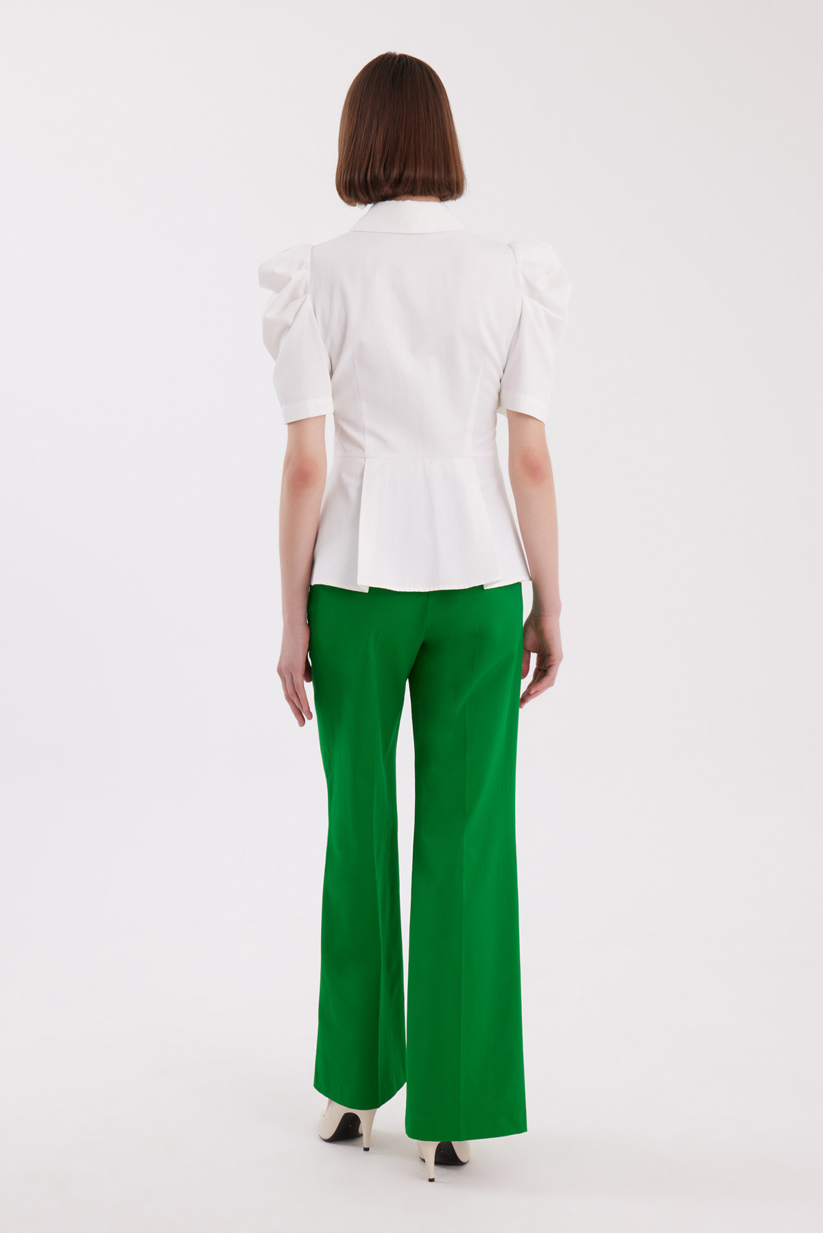 Pilili Kol Ekru Gömlek